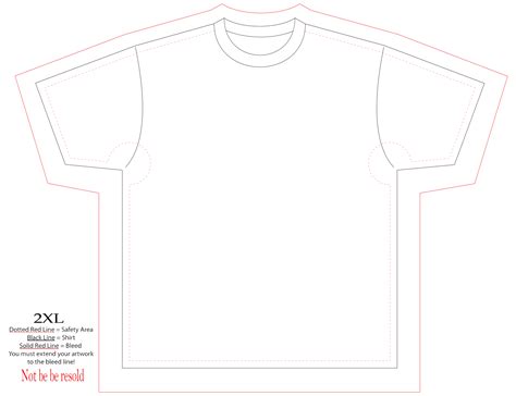 All Over Tshirt Template